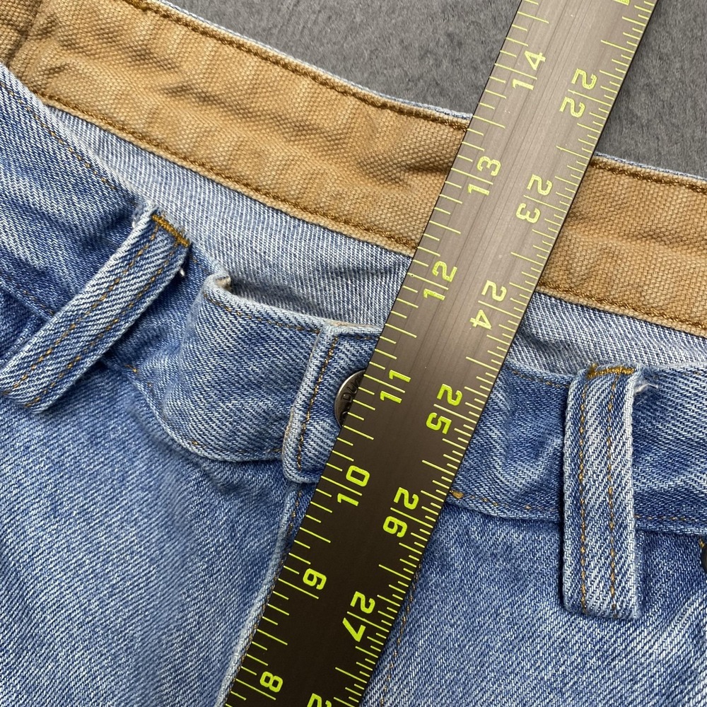 Duluth Trading Co Jeans Mens 36x30 Blue Relaxed Straight Denim Light Wash Pants - Picture 11 of 12
